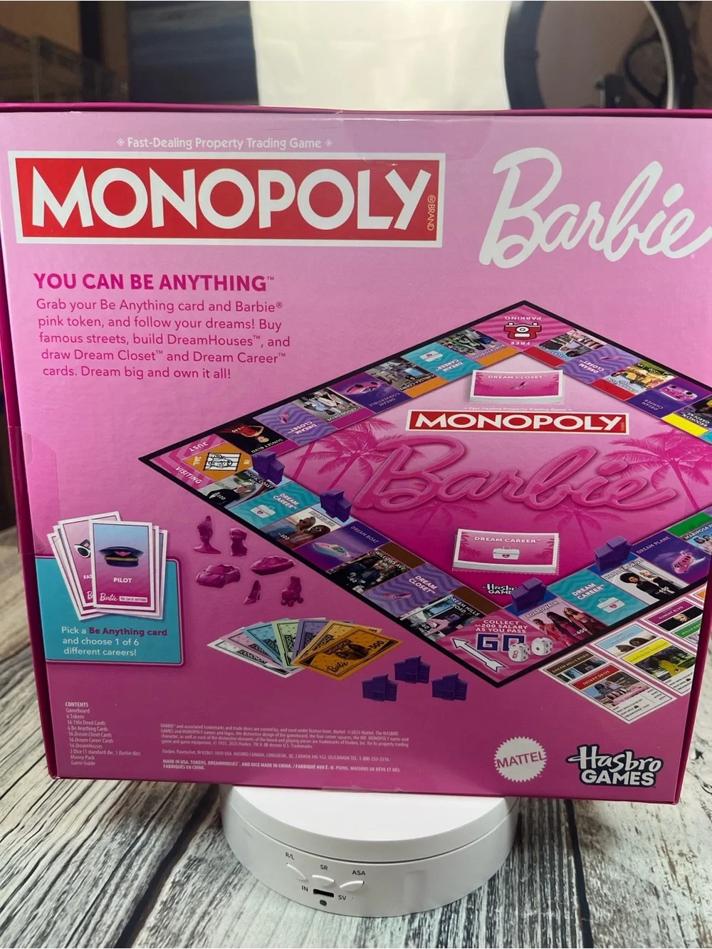 Monopoly Barbie Edition Board Game - Pink